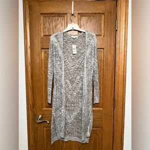 NWT Gray duster sweater